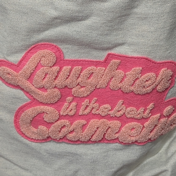 Benefit Cosmetics San Francisco Canvas and Chenille Messenger Bag - Picture 4 of 9